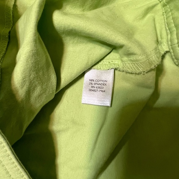 Christopher & Banks Women’s Large Lime Green Jacket/Shirt 3/4 Sleeve - Picture 3 of 7